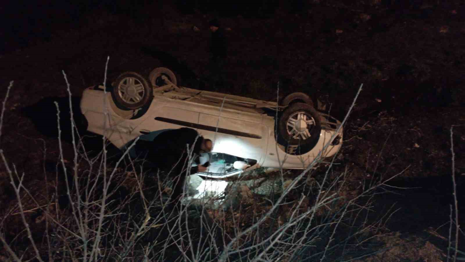 takla akan otomobilden sag ciktilar