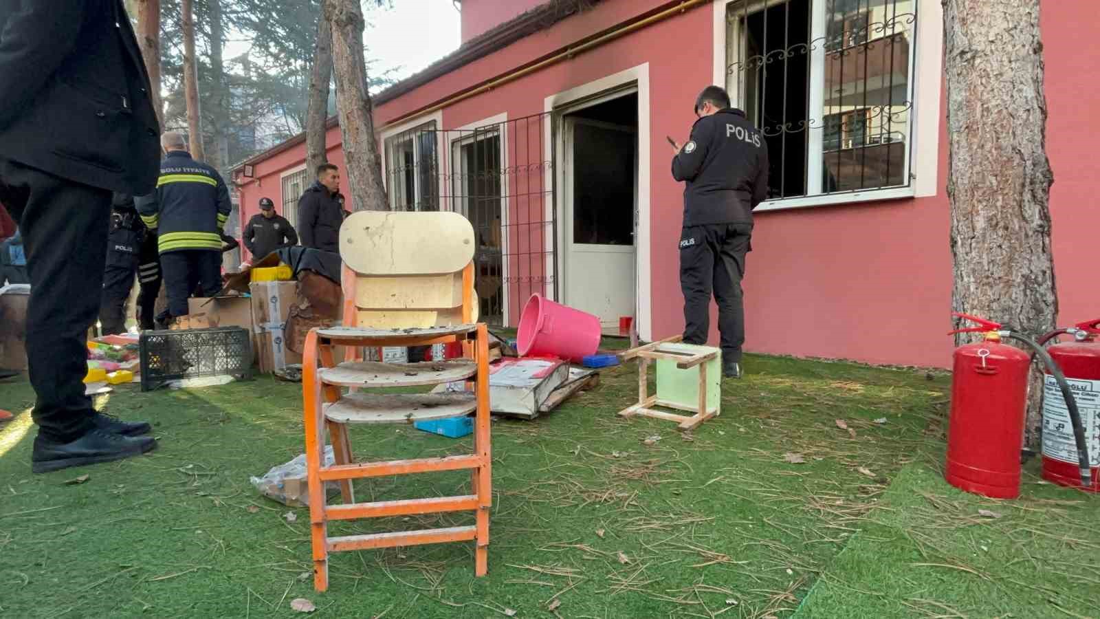 boluda anaokulunda korkutan yangin