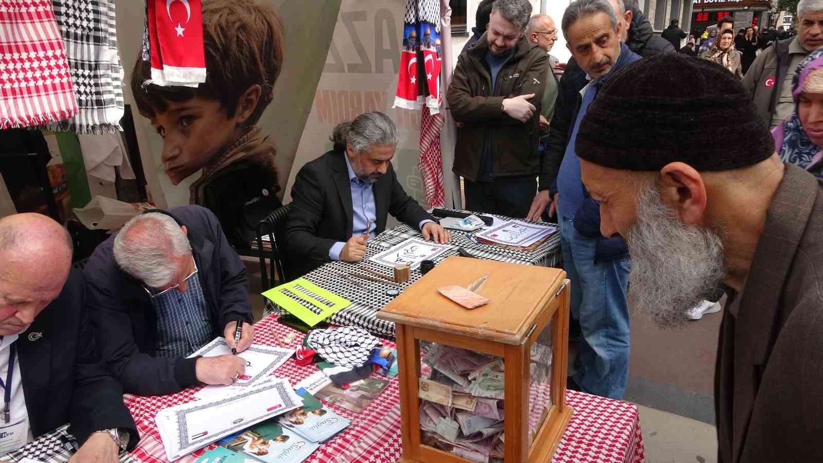 hat sanati ile gazzeye yardim topladilar mMRaUPPm