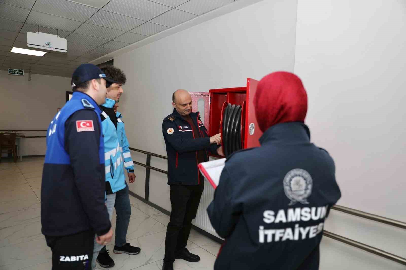samsundaki otel ve konaklama yerleri yangin denetimi J9qWVL68