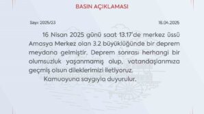 amasya valiliginden 32 depremle ilgili aciklama bir olumsuzluk yok fT5GbdhB
