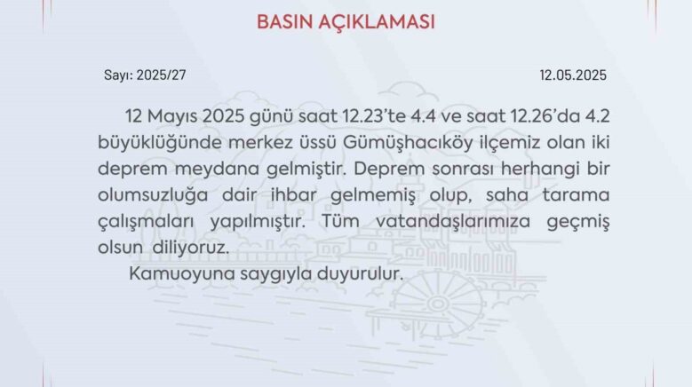 amasya valiligi deprem sonrasi herhangi bir olumsuzluga dair ihbar gelmedi l9TaBtMp