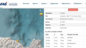 orduda 34 buyuklugunde deprem gQCUk76m