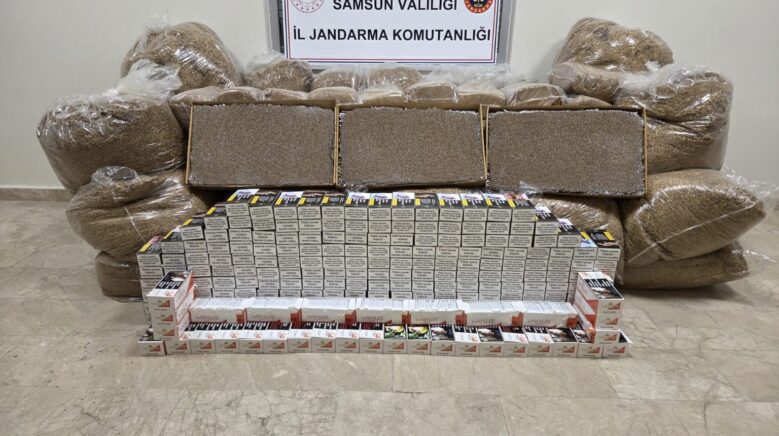 samsunda 1 ton kacak tutun ve 60 bin dolu makaron ele gecirildi AKkXuGkc