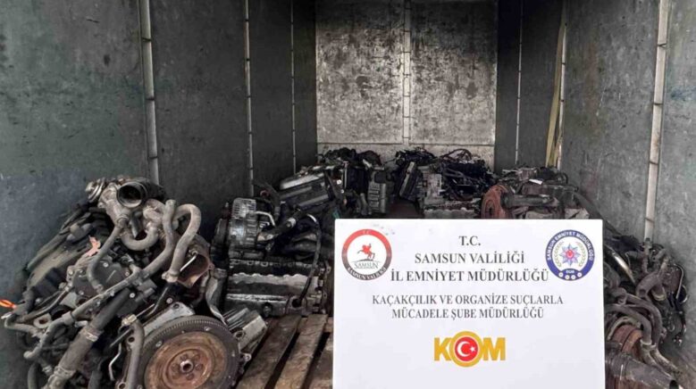 samsunda 13 adet gumruk kacagi luks arac motoru ele gecirildi w15R4Tly