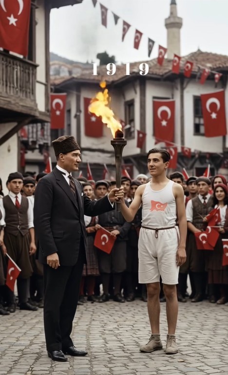 tokat emniyeti 19 mayis ruhunu yapay zekayla klibe tasidi JWVIpaW6