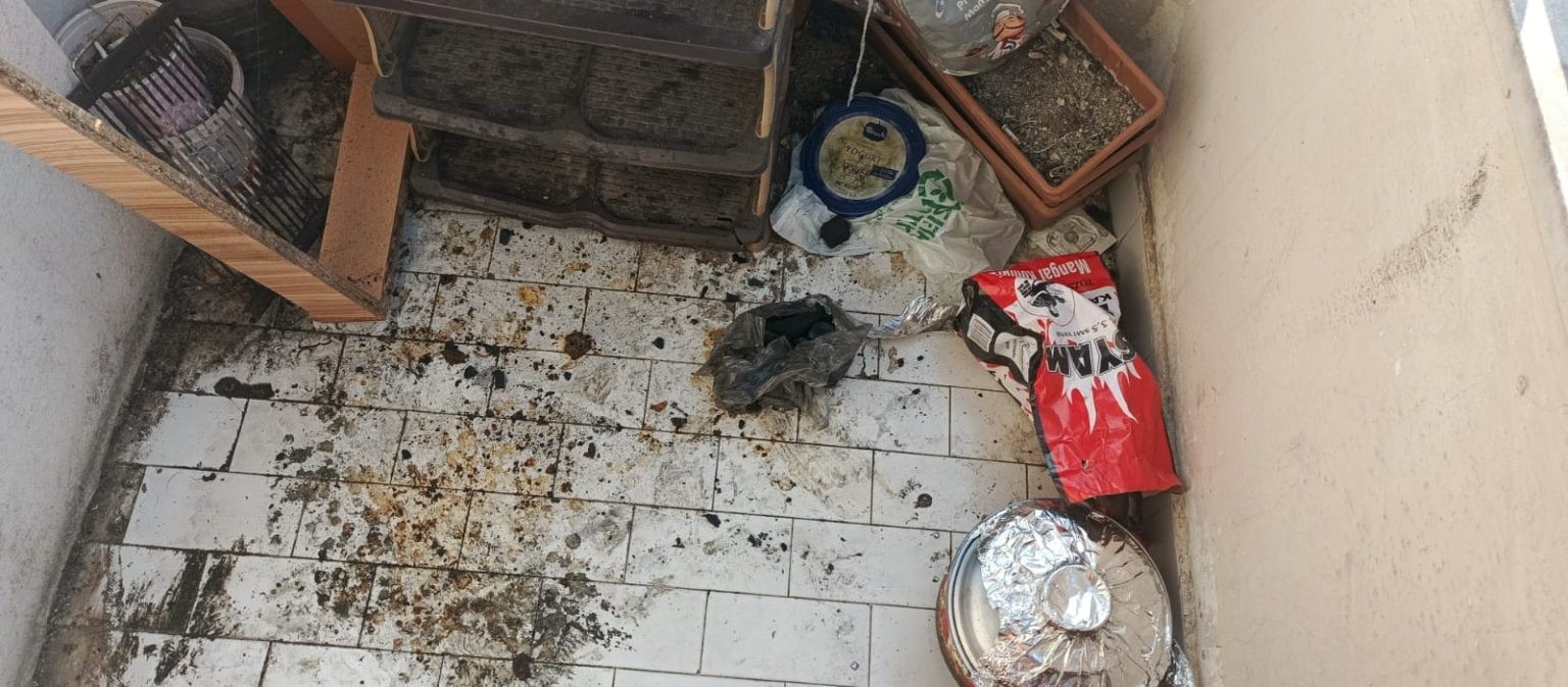balkonunda mangal yapan sahsa 2 bin 935 lira ceza dUUnHiye