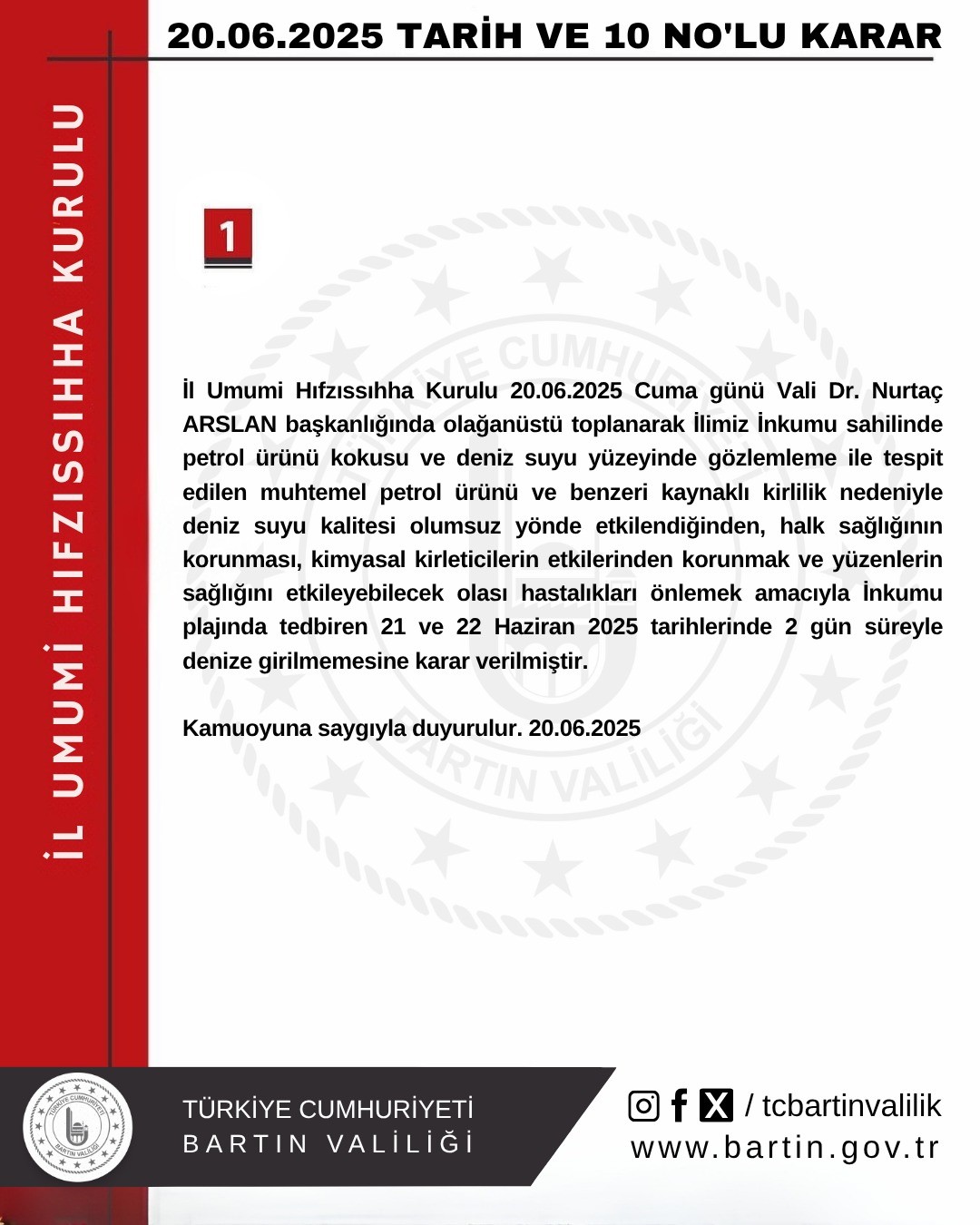 inkumunda hafta sonunda denize girmek yasaklandi nbqWGJO6