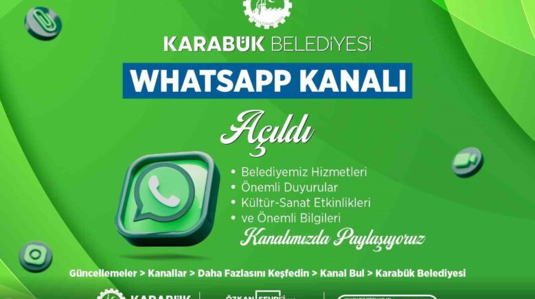 karabuk belediyesi whatsapp kanali acildi F3pXP5q6