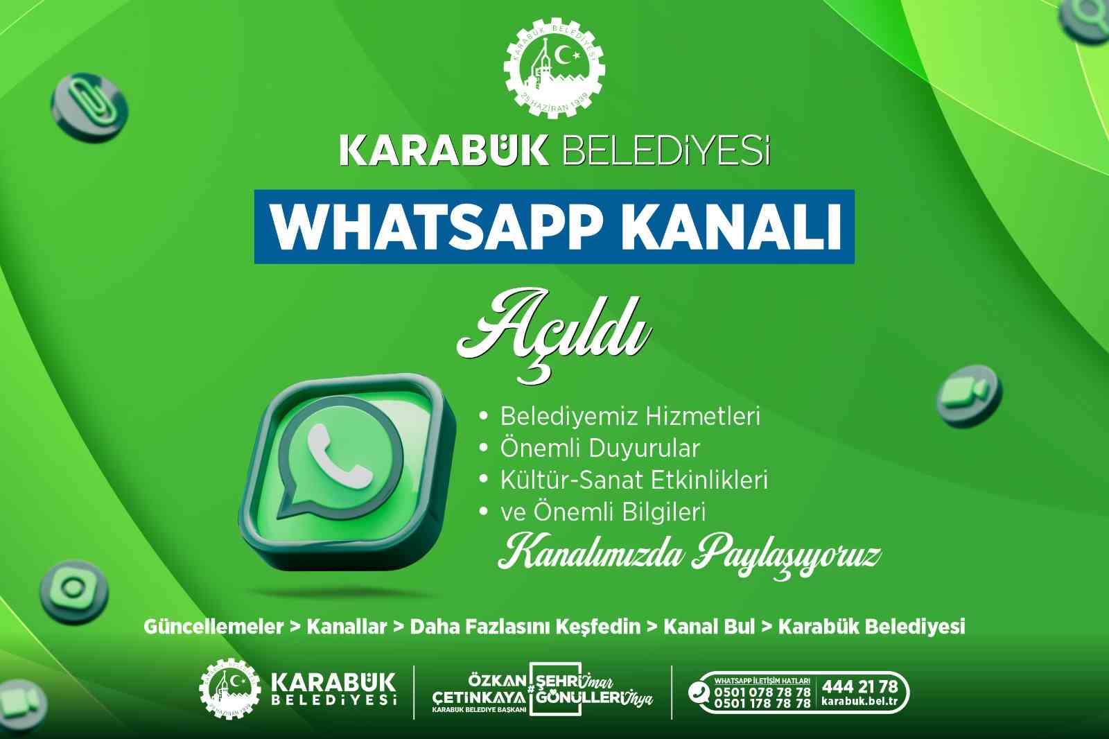karabuk belediyesi whatsapp kanali acildi F3pXP5q6