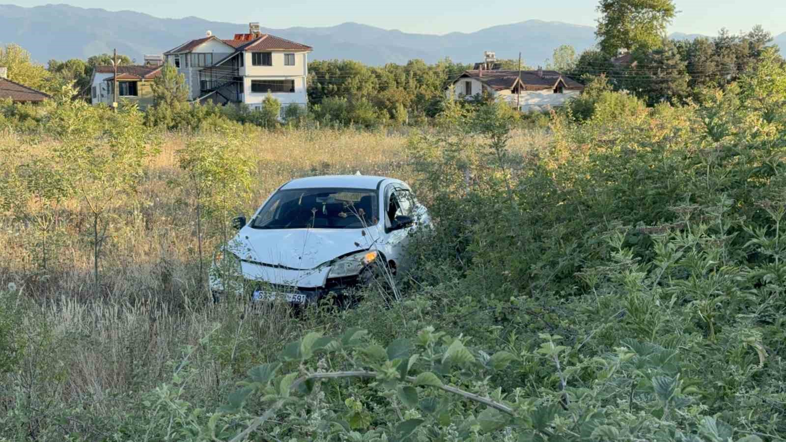 buyukbas hayvana carpmamak icin manevra yapinca araci sarampole uctu 1 yarali jj2PvAYB