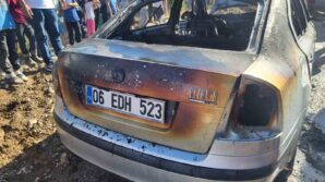 corumda park halindeki arac alev alev yandi OiCifkWS