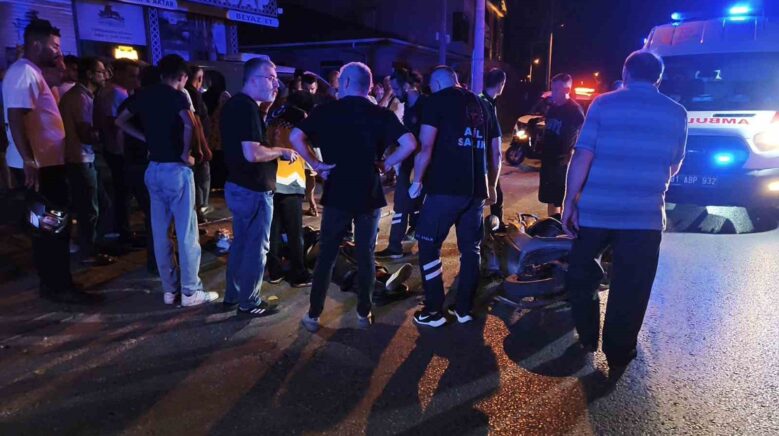 elektrikli bisiklet ile motosiklet carpisti 1 agir yarali 1FuJhMC7