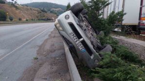 hurdaya donen aractaki 4 kisi emniyet kemeri sayesinde kazayi yara almadan atlatti k82VSYp5