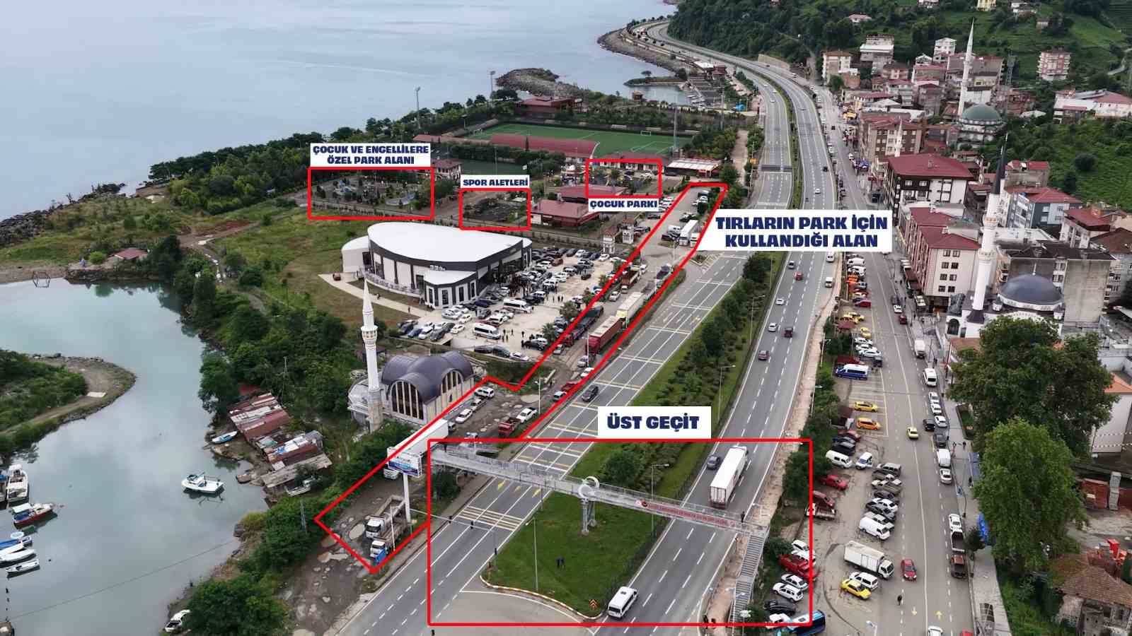rizede tirlarin olusturdugu tehlikeli labirent z9diXcuf
