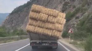 saman yuklu kamyonun tehlikeli yolculugu kamerada ildAZH6b