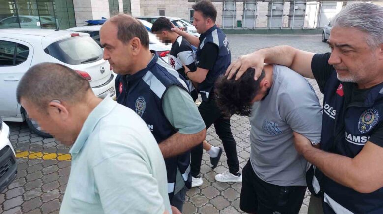 samsunda park yeri kavgasinda gozaltina alinan 3 kisi adliyeye sevk edildi yLsAwgkP