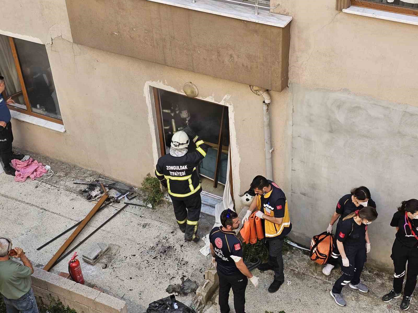 zonguldakta patlama sesi mahalleyi ayaga kaldirdi