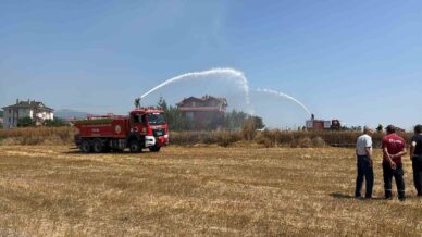 boluda otluk alandaki yangin evlere sicramadan sonduruldu Uk3Tc6mp