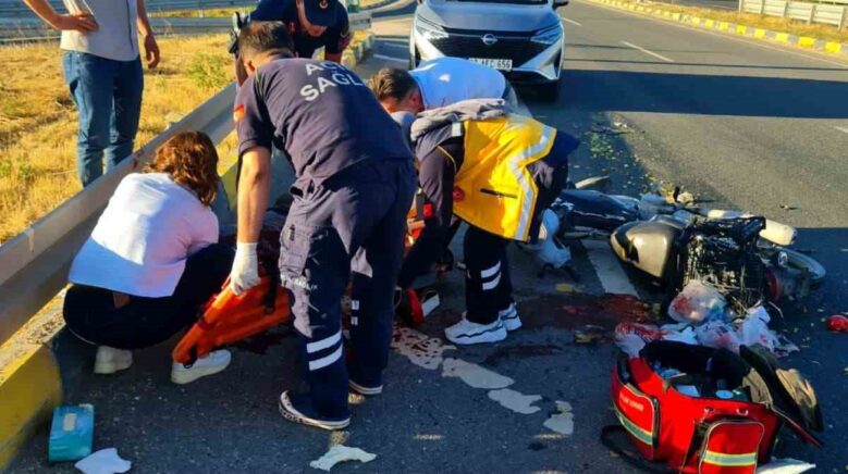 kastamonuda bariyerlere carpan motosikletin surucusu agir yaralandi iKktkNTb