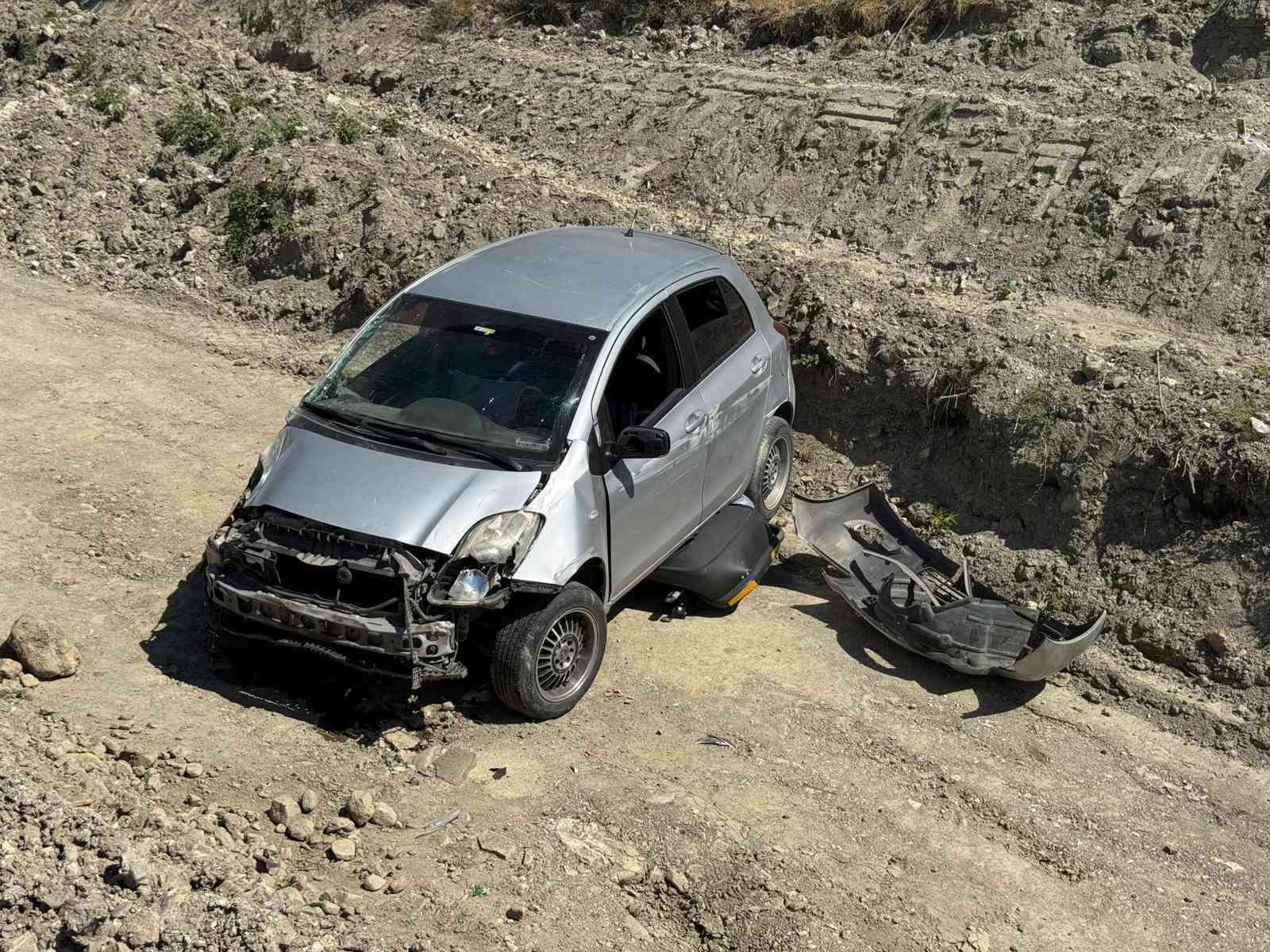 kastamonuda otomobil sarampole dustu 1 yarali
