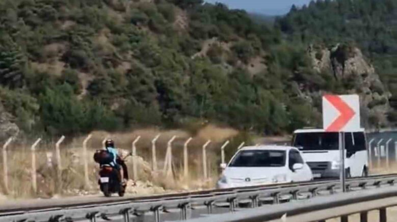 kilometrelerce suren tehlikeli yolculuk kameraya yansidi QfJT5B6y