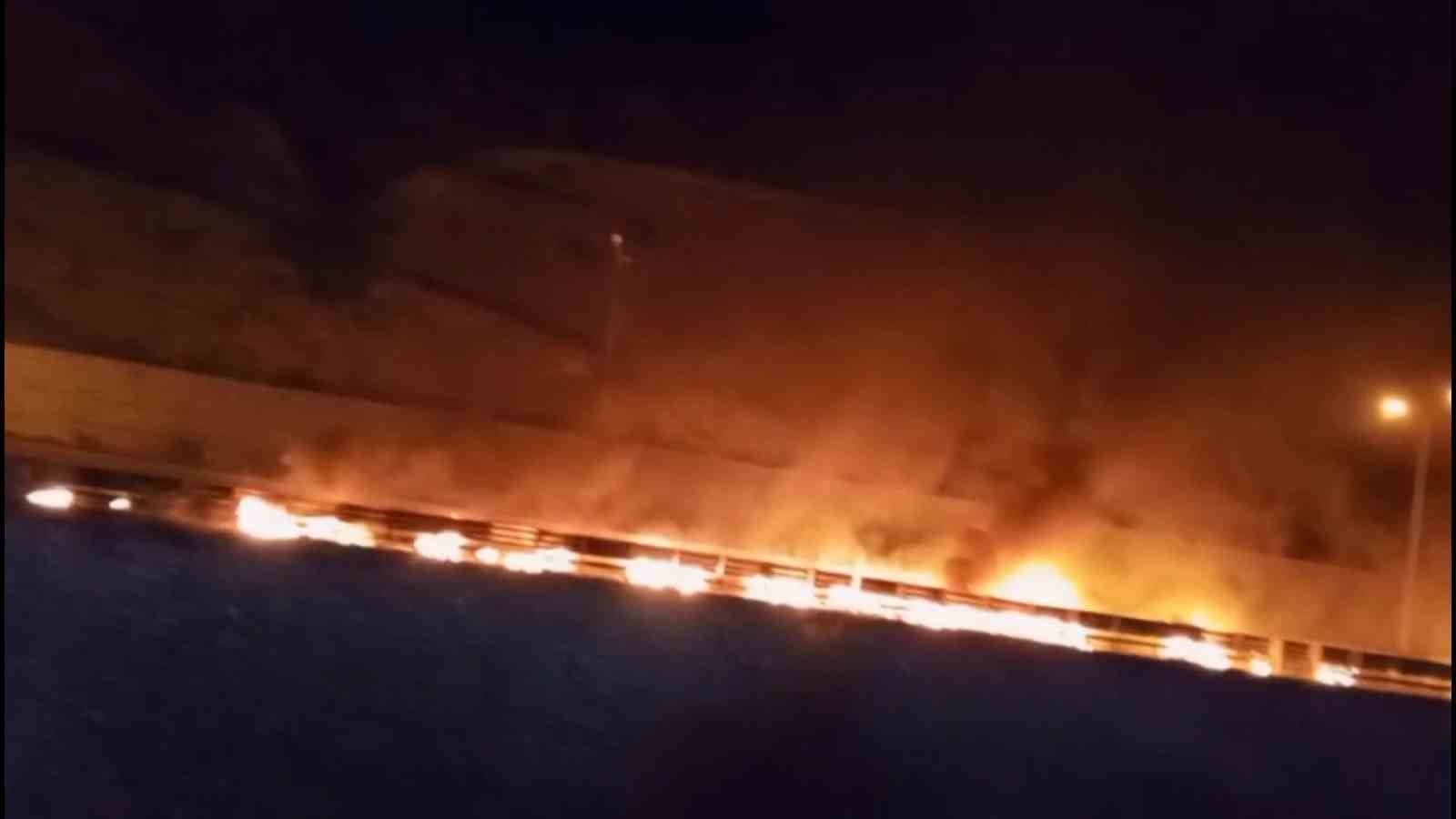 samsunda seyir halindeyken yanan tir ortaligi savas alanina cevirdi 1 yarali VPjkGL7n