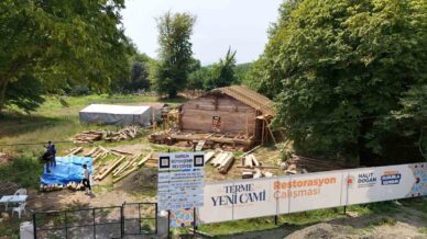 tarihi terme yeni camide restorasyon calismalari yKTLYeYu