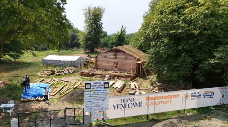 tarihi terme yeni camide restorasyon calismalari yKTLYeYu