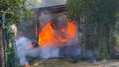 zonguldakta evin once bahcesinde sonra catisinda cikan yangin korkuttu gQH4xIPK
