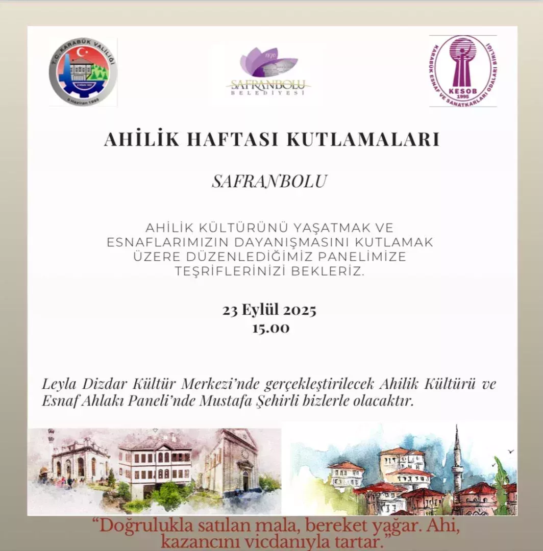 Karabük’te Ahilik Haftası Coşkusu: 38. Yıl Kutlamaları Başlıyor 2 WhatsApp Image 2025 09 19 at 19.12.44