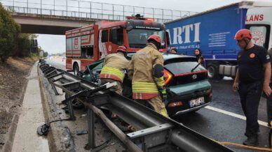 anadolu otoyolunda kaza 5 yarali NClkQzHI