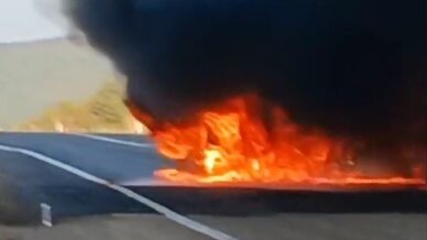 karabukteki feci kaza kamerada otomobilller alev topuna dondu 5dSfRPZg