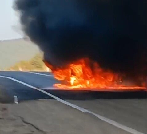 karabukteki feci kaza kamerada otomobilller alev topuna dondu 5dSfRPZg