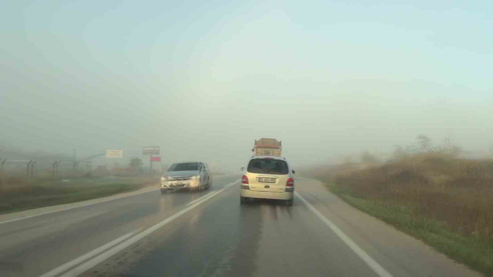 amasya corum karayolunda yogun sis etkili oldu EPMD3LtI