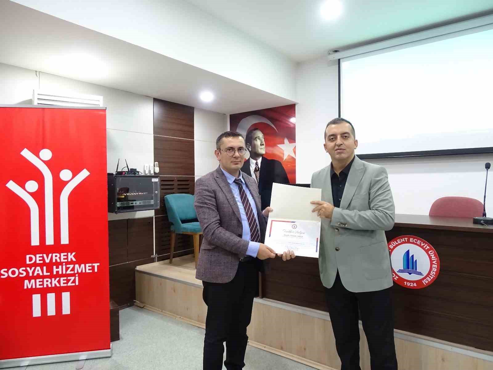 devrekte aile ici ve siddet semineri