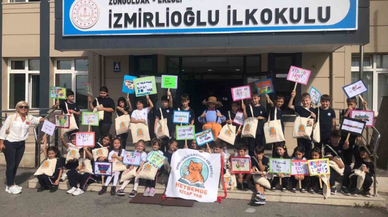 karadeniz ereglide minik okurlardan heybemde kitap var projesi HjEvMylk