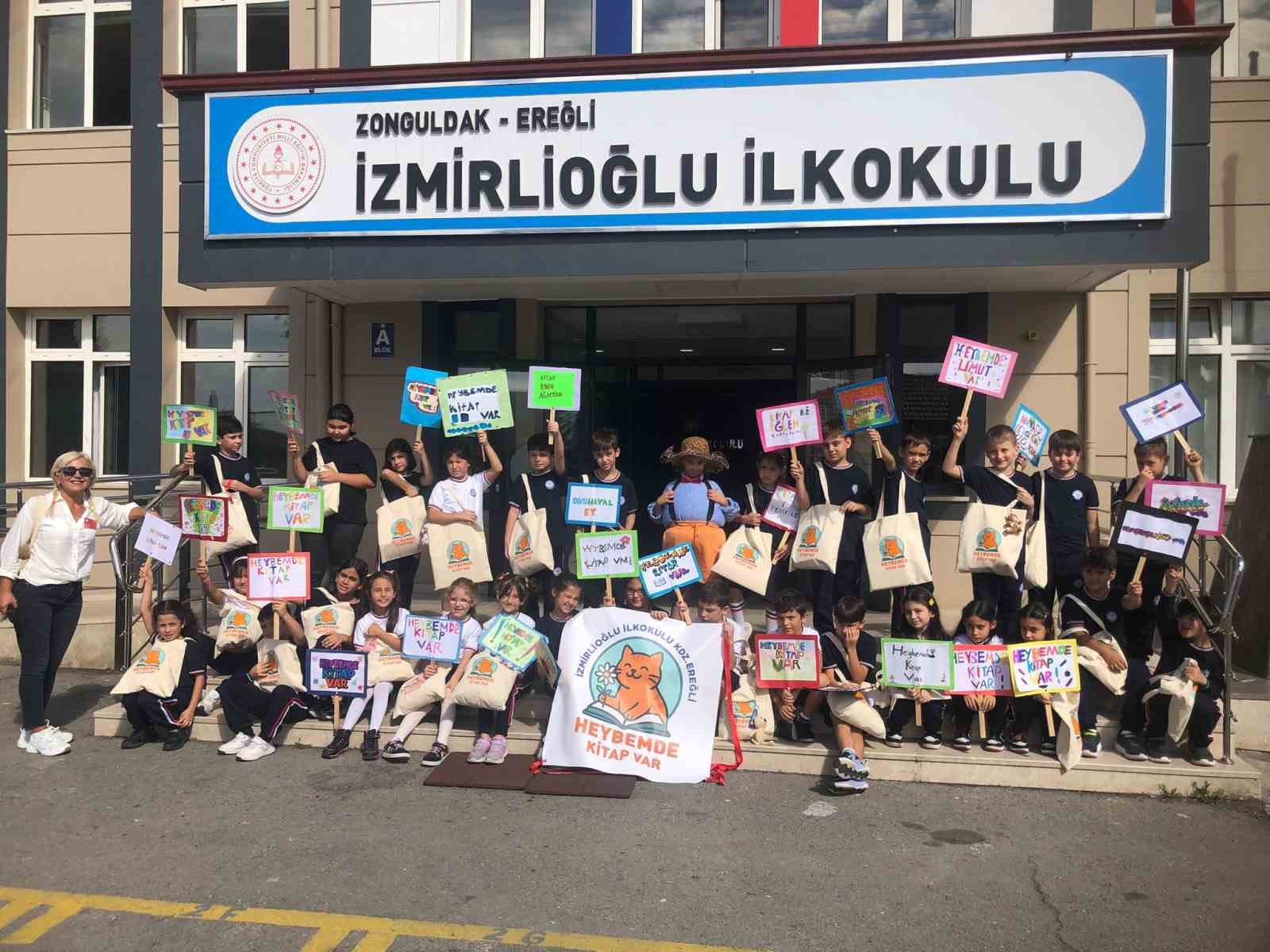 karadeniz ereglide minik okurlardan heybemde kitap var projesi HjEvMylk