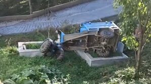 kastamonuda devrilen patpatin altinda kalan surucu yaralandi suqISVbk