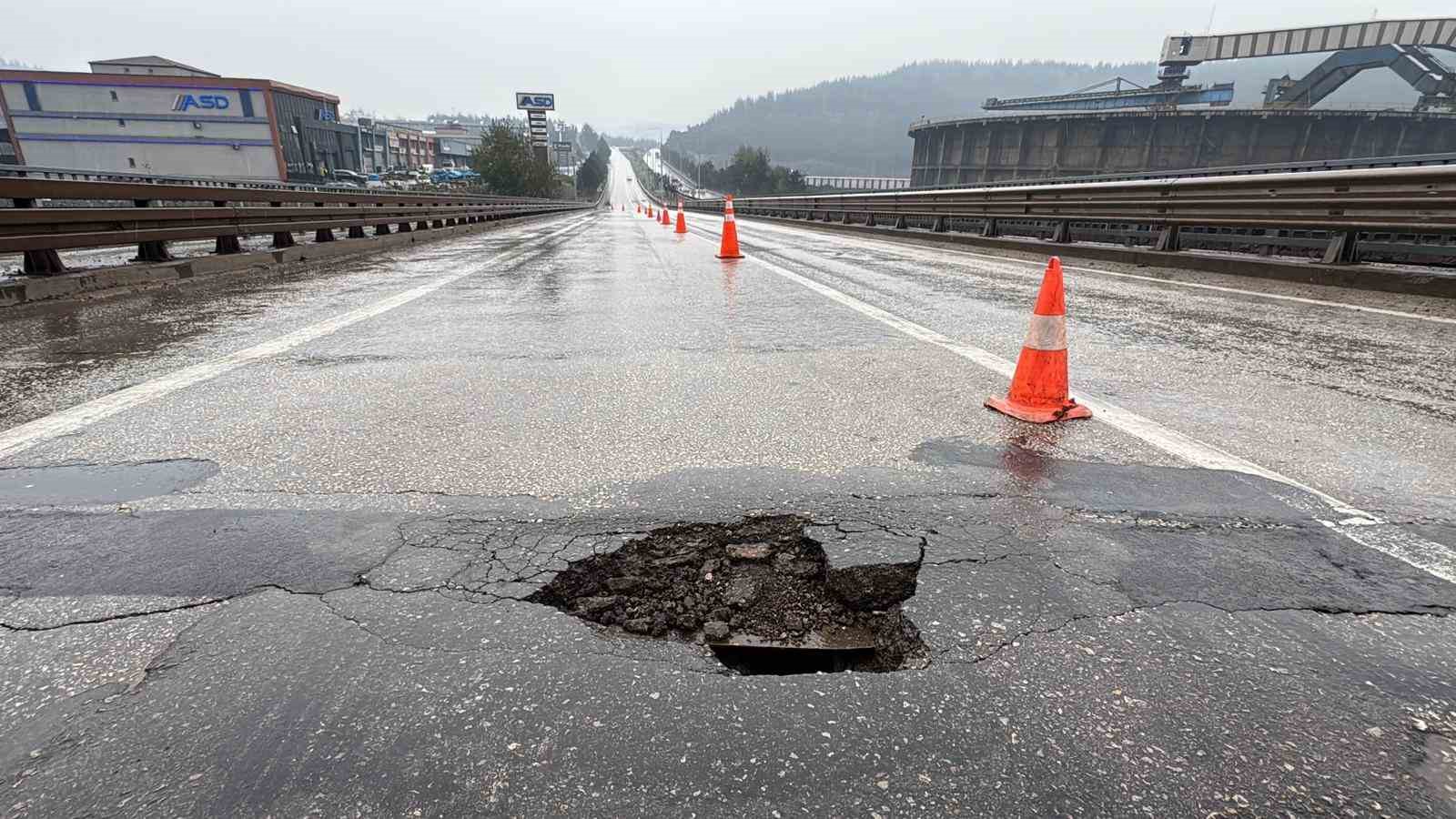 kopru girisindeki catlaklar tehlike olusturuyor