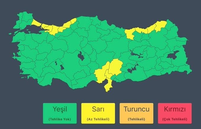 meteoroloji sari kod ile uyardi 5NqyawCg