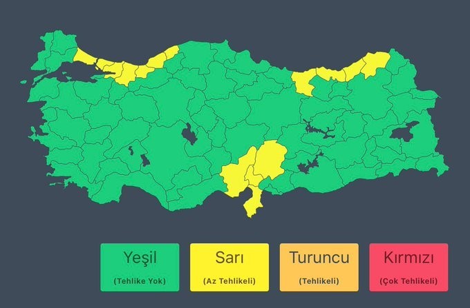 meteoroloji sari kod ile uyardi 5NqyawCg
