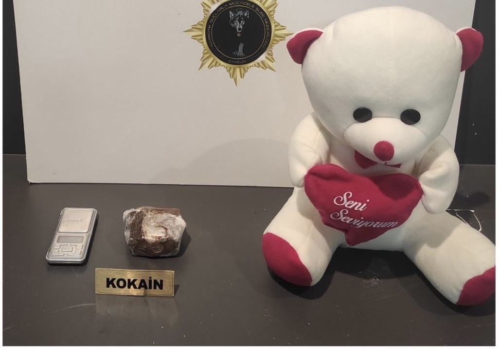 oyuncak ayi icine gizlenen kokain ele gecirildi 1 gozalti