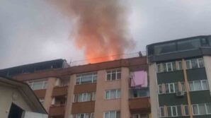 samsunda 9 katli binanin cati katinda yangin gbdYMc3J