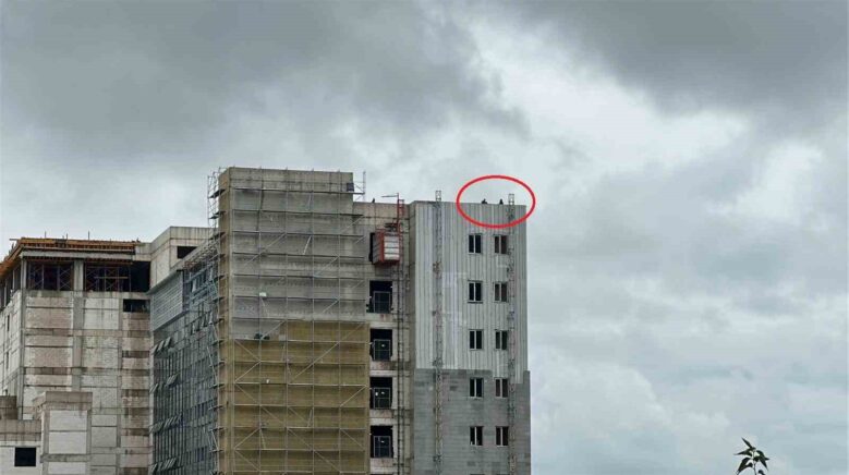 samsunda hastane insaatinda isci eylemi catiya ciktilar KVGW15mN