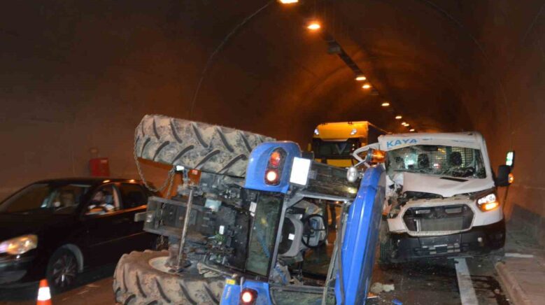samsunda tunelde kaza 2 yarali GtfSjMuI