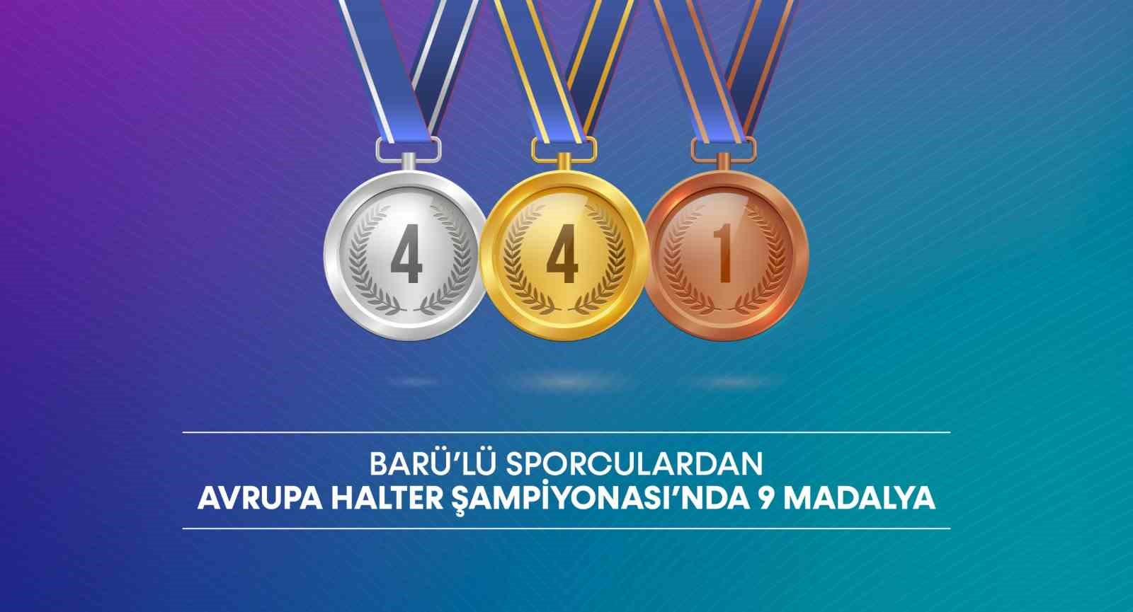 barulu sporculardan avrupa halter sampiyonasinda 9 madalya C1ZV4Fen
