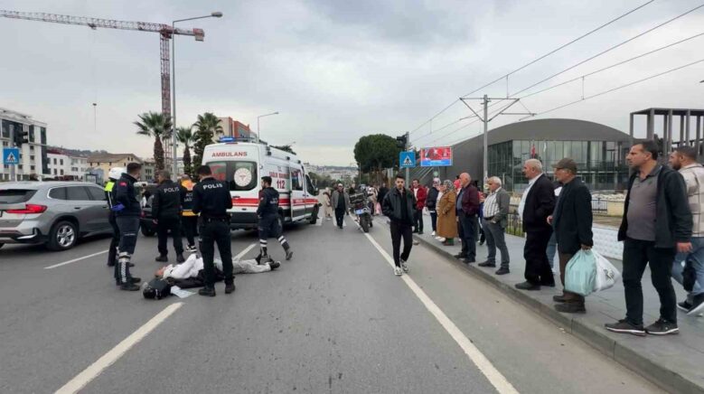 samsunda motosiklet kazasi 1 yarali GgRIgcrI