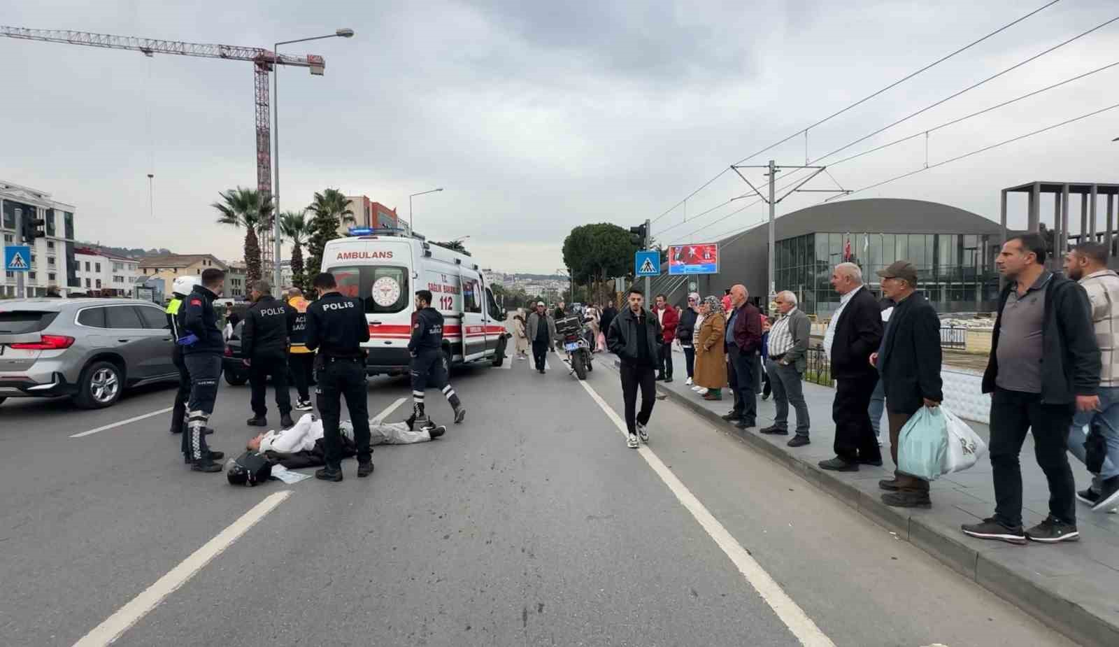 samsunda motosiklet kazasi 1 yarali GgRIgcrI