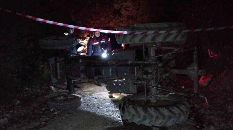 tokatta devrilen traktorun surucusu hayatini kaybetti Csvt7zkl